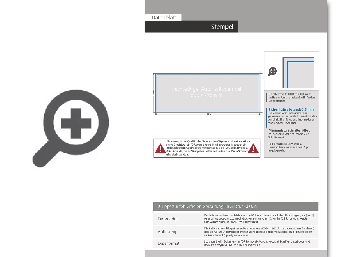 Product Bild rechteckiger_automatikstempel_mit_violettem_kissen