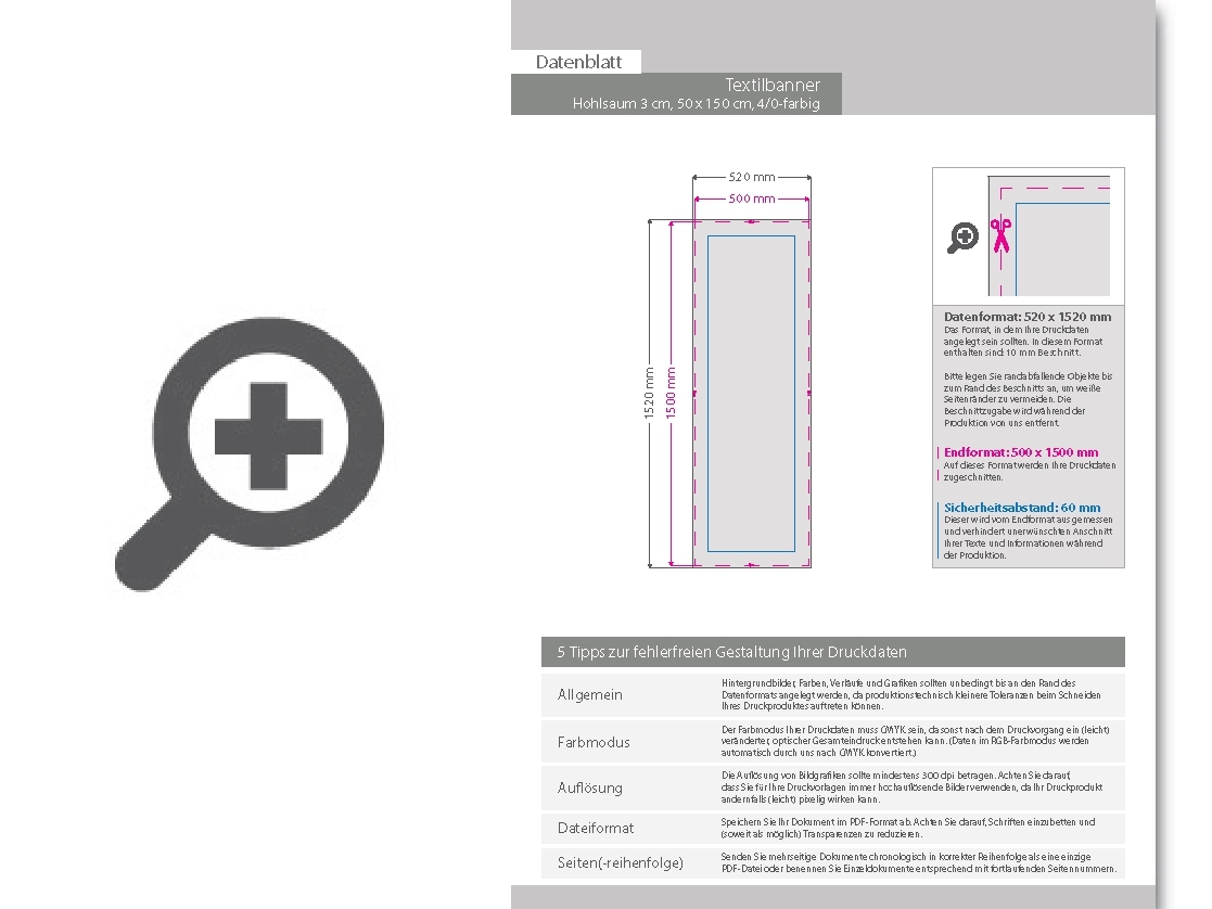 Product Bild hochwertige_stoff-banner_50_x_150_cm__4_0-farbig_bedruckt__hohlsaum_links_und_rechts_(durchmesser_hohlsaum_3_0_cm)